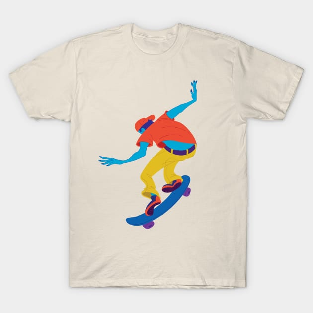 Skater dude T-Shirt by JaneLadra